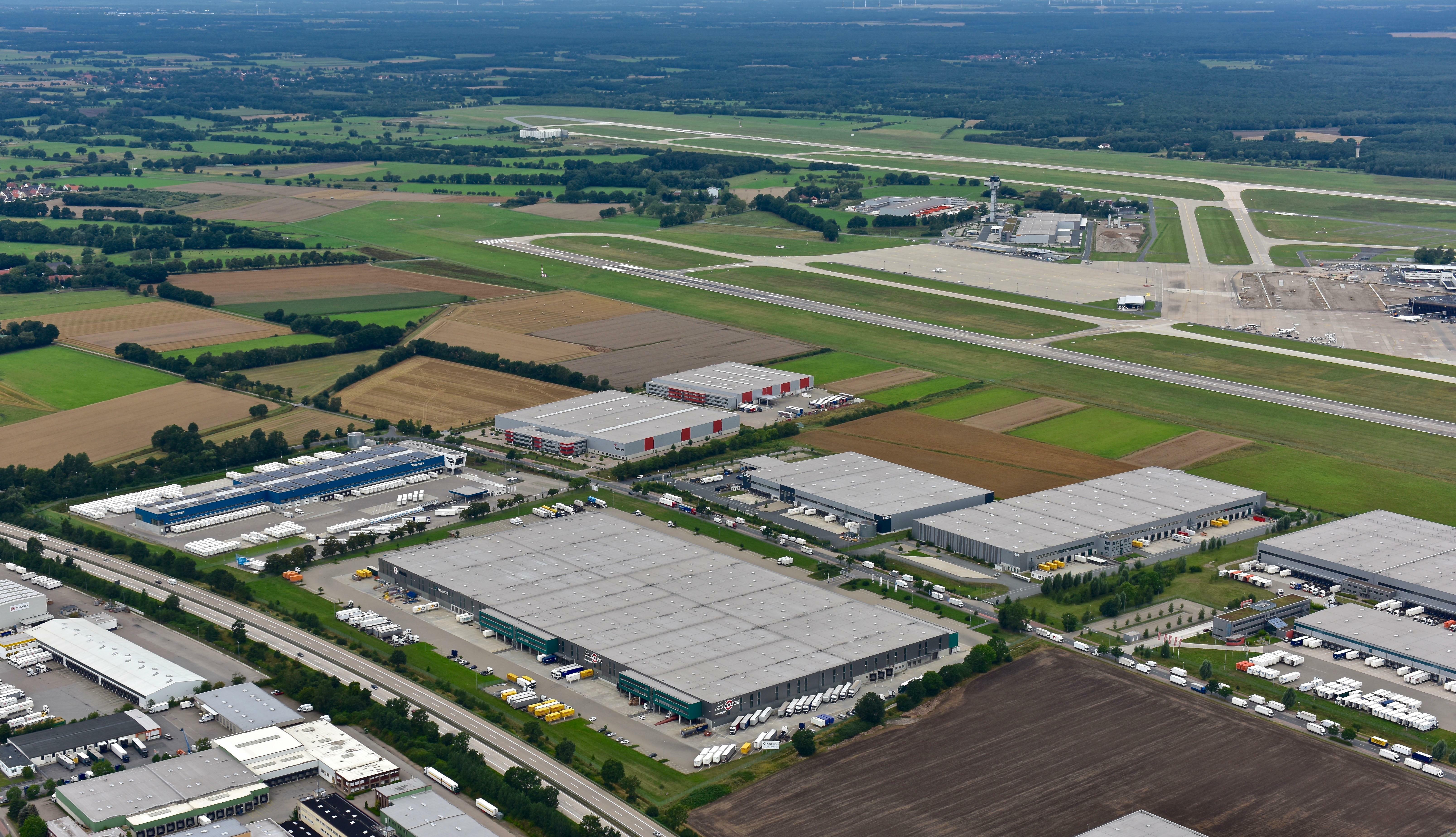 Bird's-eye view Prologis Park Hannover BTS Bird's-eye view Prologis Park Hannover BTS