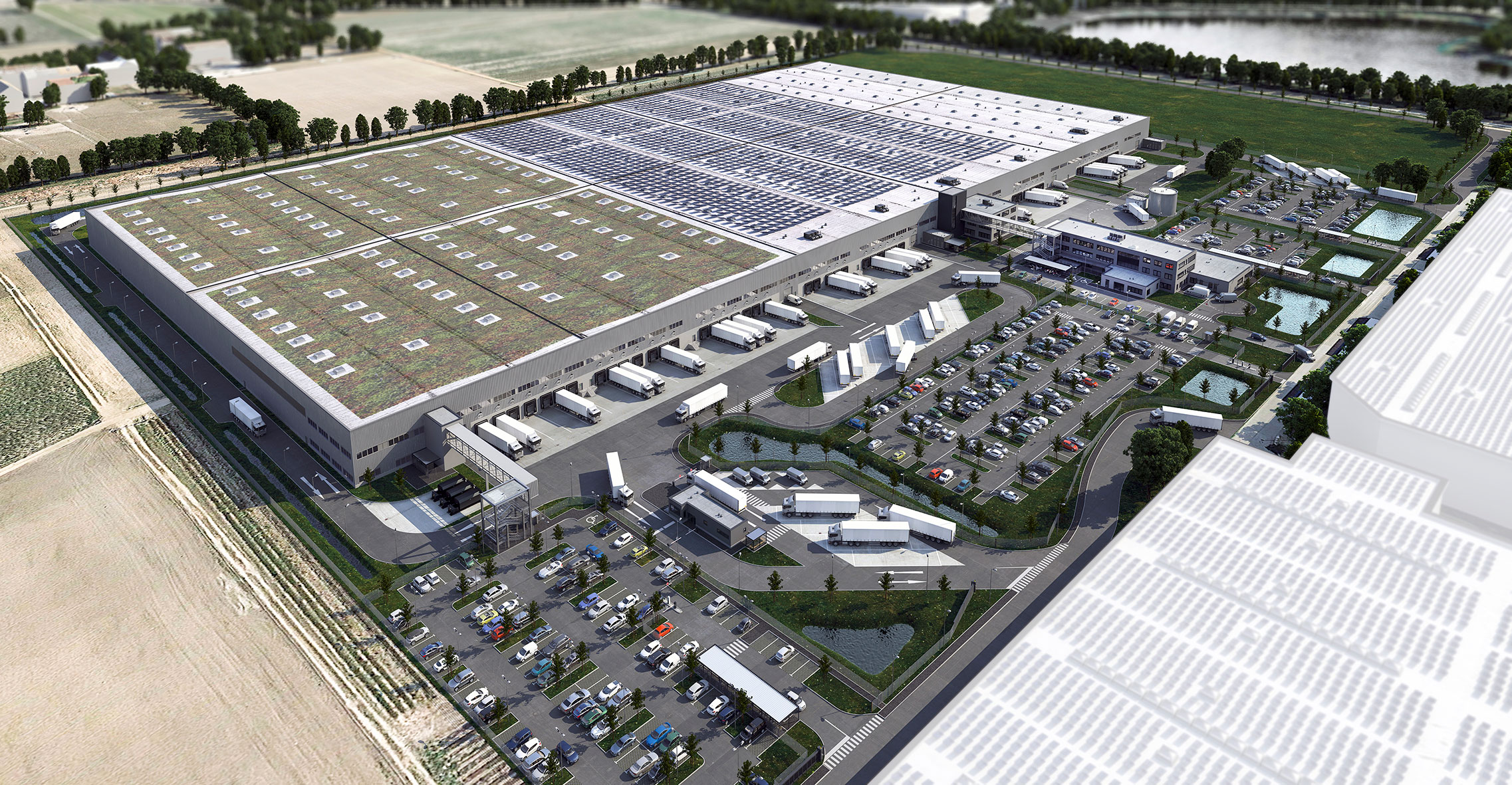 Rendering Prologis Park Muggensturm