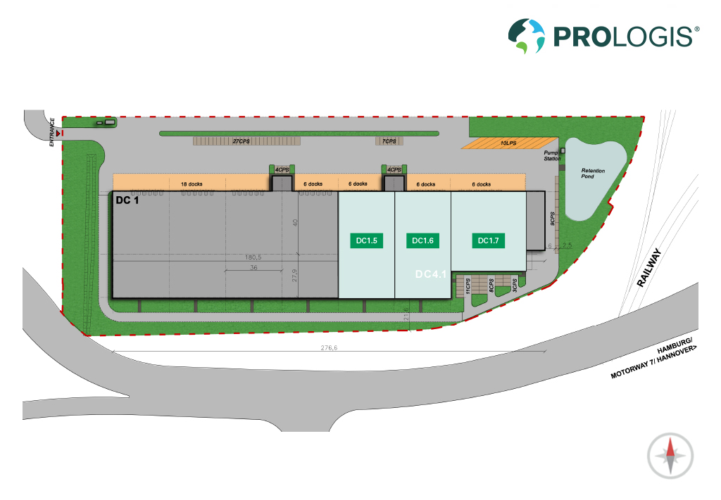 Hallenplan Prologis Park Hamburg-Waltershof Hallenplan Prologis Park Hamburg-Waltershof