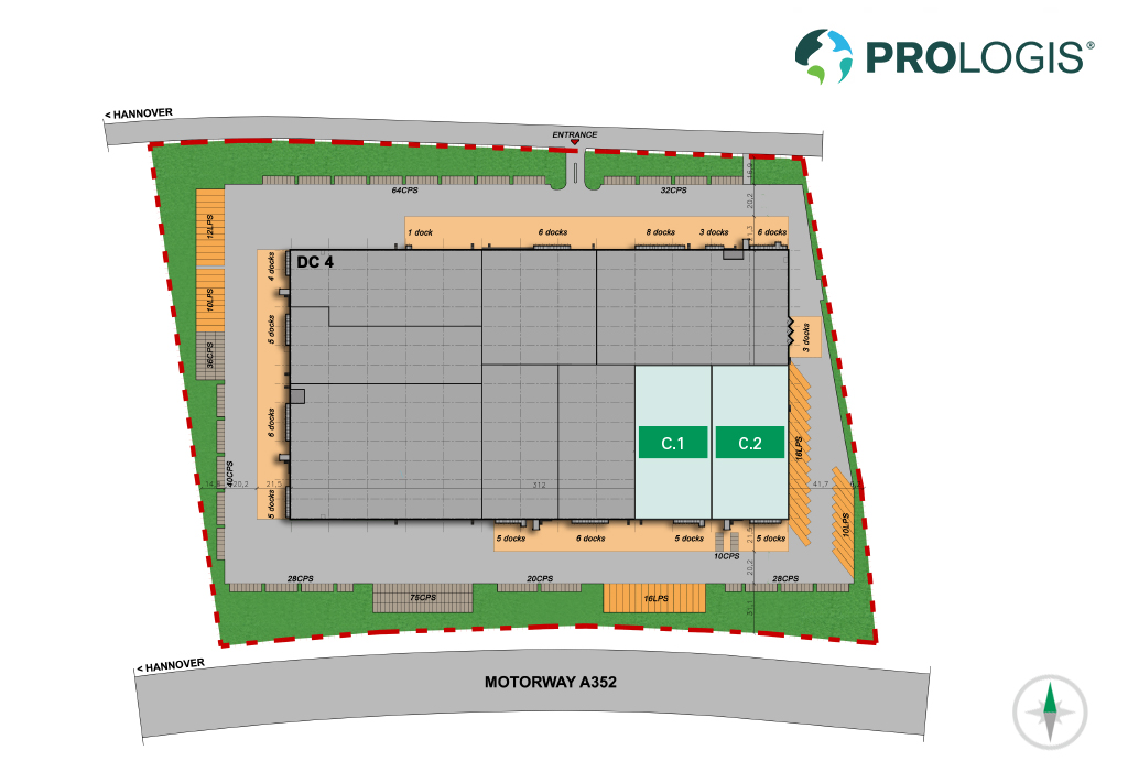 Hall plan Prologis Park Hannover DC4 Hall plan Prologis Park Hannover DC4