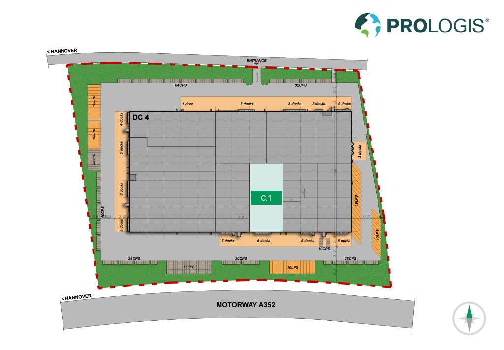 Hall plan Prologis Park Hannover DC4 Hall plan Prologis Park Hannover DC4