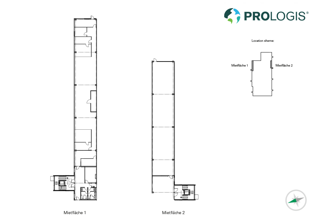 Hall plans offices Prologis Park Munich-Garching Hall plans offices Prologis Park Munich-Garching