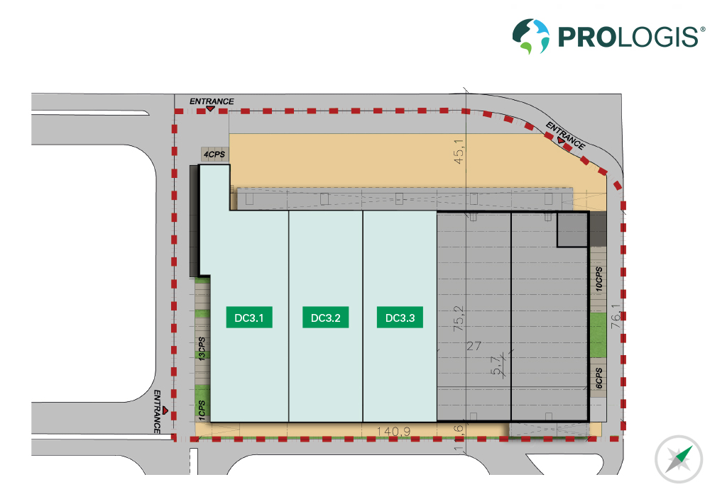 Hall plan Prologis Park Hamburg-Steinwerder DC3 Hall plan Prologis Park Hamburg-Steinwerder DC3