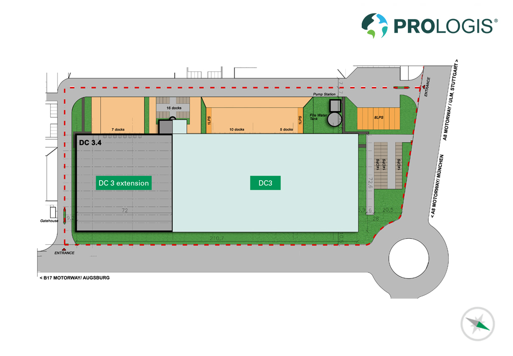 Hall Plan Prologis Park Augsburg DC3 Hall Plan Prologis Park Augsburg DC3