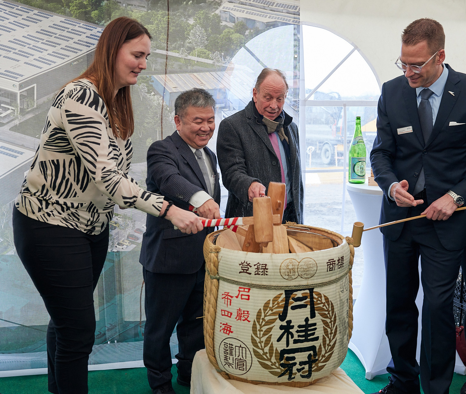 Sake Zeremonie Prologis Yusen Bottrop Januar 2024