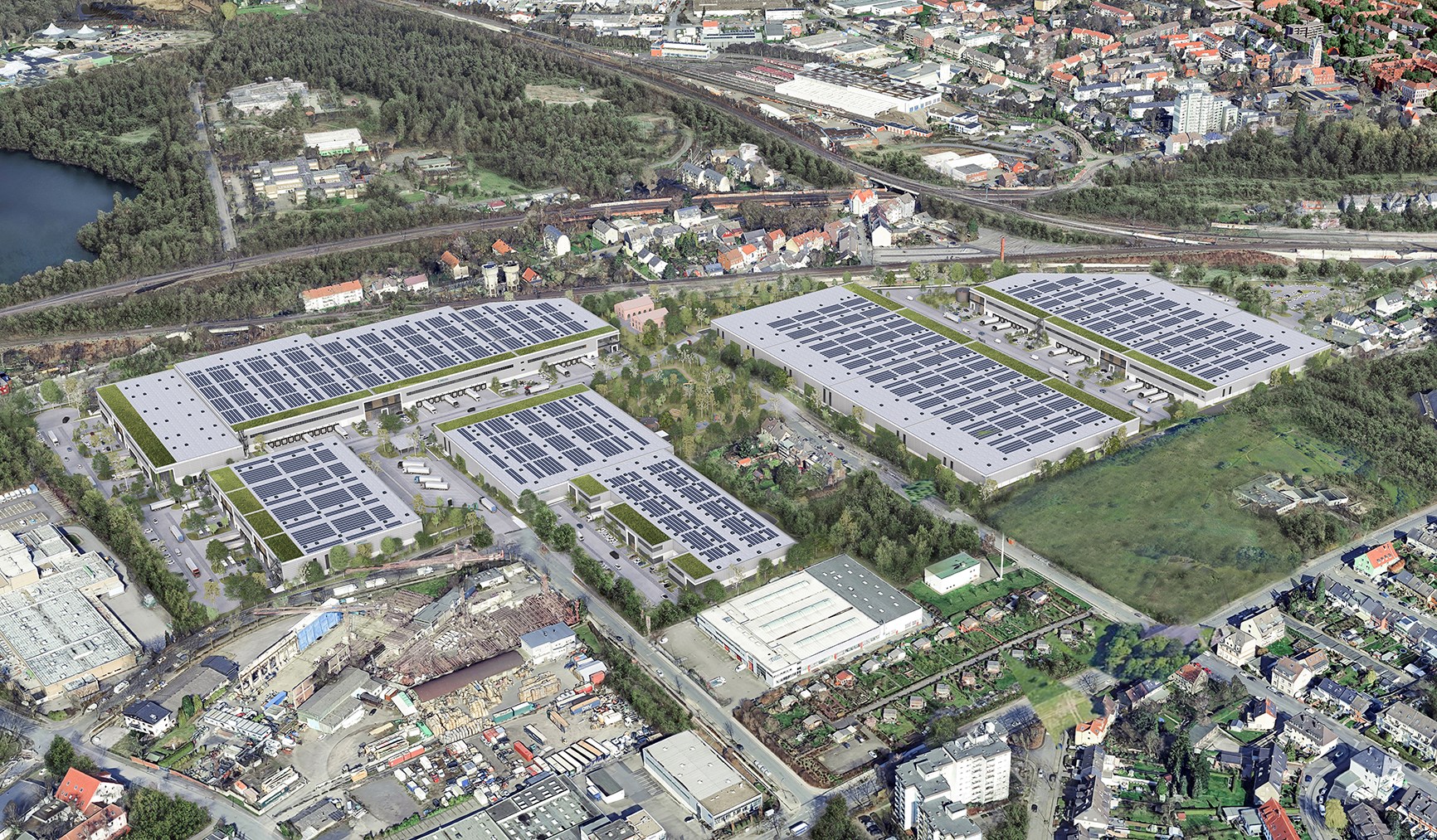 Prologis Park Dortmund DC4 Luftaufnahme