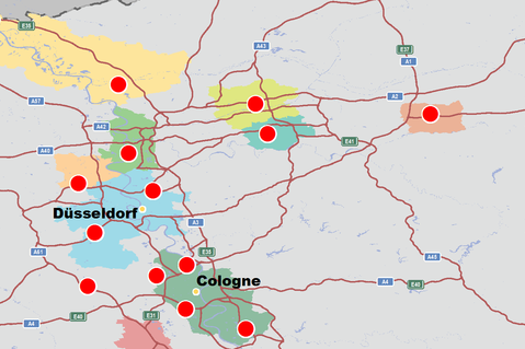 Market Map Dusseldorf Dusseldorf Germany Prologis Market