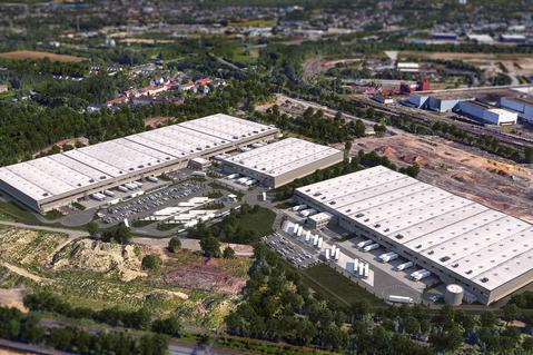 Rendering Prologis Park Dortmund, Dortmund, Deutschland Rendering Prologis Park Dortmund, Dortmund, Deutschland