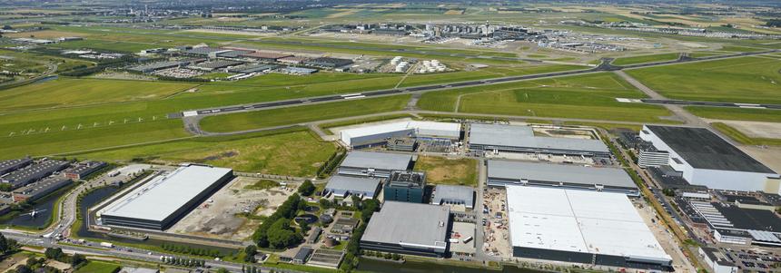Bird's-Eye View Prologis Fokker Logistics Park