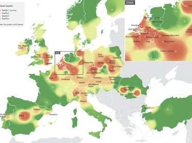 Customer Growth Strategies: Europe‘s Most desirable logistics locations - Heat map