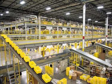 Inside a busy Prologis Warehouse