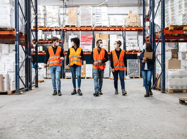 Prologis Team Members in a warehouse Prologis Team Members in a warehouse