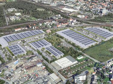 Prologis Park Dortmund DC4 aerial view
