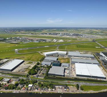 Bird's-Eye View Prologis Fokker Logistics Park